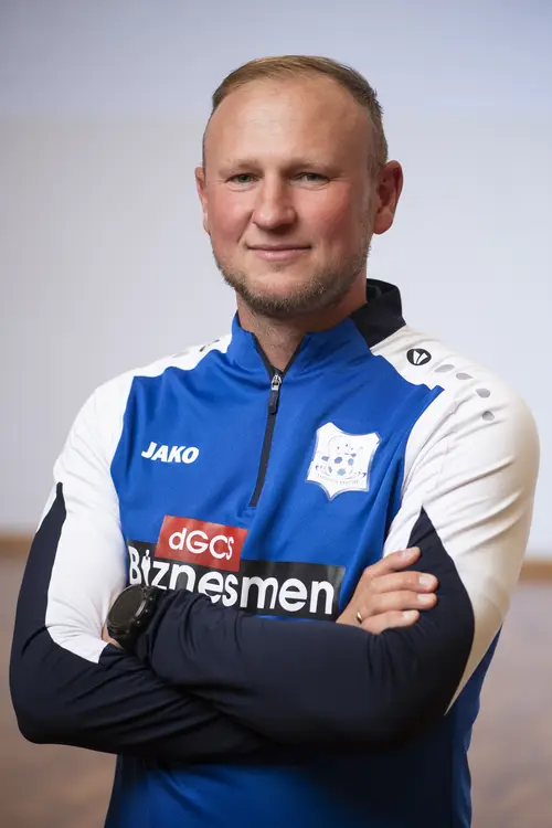 Trener Łukasz Wiącek